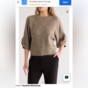 Democracy Seed Stitch Dolman Sweater